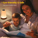 Luminária Noturna RGB Recarregável via USB com 13 Cores, Controle Remoto e Touch – Portátil, com Intensidade Regulável (Ideal para Mesa ou Cabeceira)
