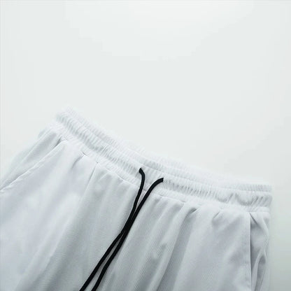 Pantalones cortos deportivos dos en uno para hombre, transpirables, informales, de secado rápido, de doble capa, para correr en verano, tallas M-3XL