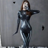 Spider-Man Costume Movie Superhero Cosplay Bodysuit Suit Avengers Cosplay Venom Spider-Man Corset for Women Girl Spandex Suit