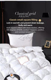 High Grade 100% White Goose Down Quilt Winter Warm Feather Duvet Queen King Cozy Lightweight 3D Bread Comforter Pinch Pleated
