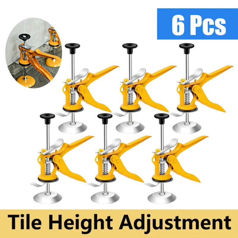 1-6PCS Tile Height Adjustment Wall Tile Ceramic Height Locator Adjustment for Tile Fixing Leveling System Hand Construction Tool