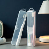 Transparent Toothbrush Box Portable Travel Organizer Case Plastic Toothpaste Holder Storage Container For Oral Hygiene