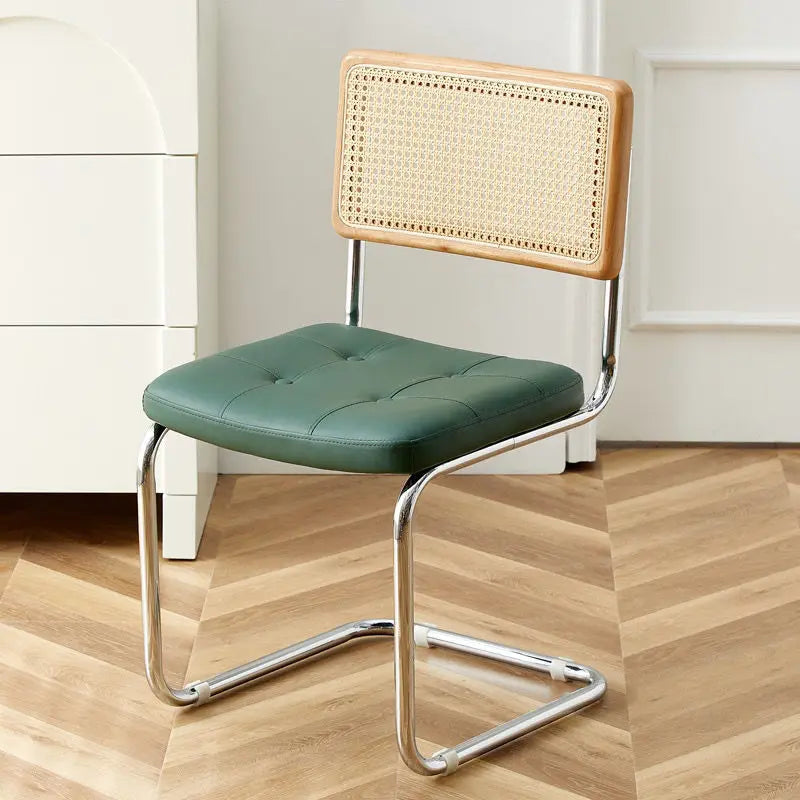 Mid-Century Modern Dining Chairs with Metal Frame, Multiple Styles Leisure chair for Kitchen, Living Room, Office , Muebles
