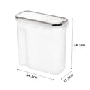 3pcs/set 2.5L/4L Grain Sealed Moisture-proof and Insect Proof Bucket Food Dispenser Kitchen Transparent Storage Box Label