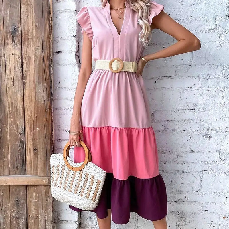 Summer Fashion Women Straw Belt Casual Bohemian Wide Summer Braided Waistbelt  Buckle Elastic Female Straw Waist Belt