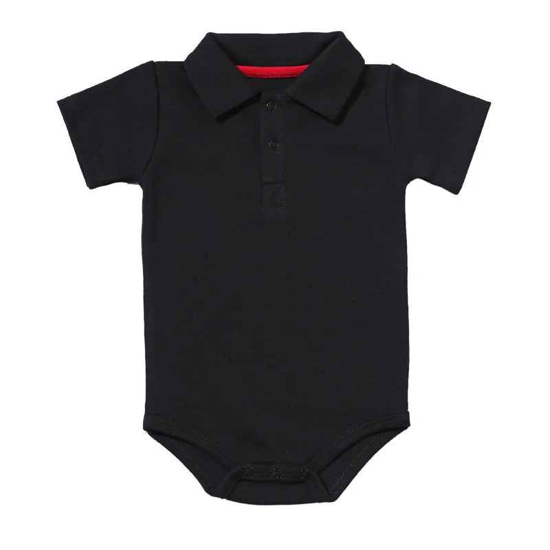 Peleles de verano para bebé niño y niña, con cuello vuelto, ropa de algodón para recién nacidos de 0 a 2 años, conjuntos para bebés