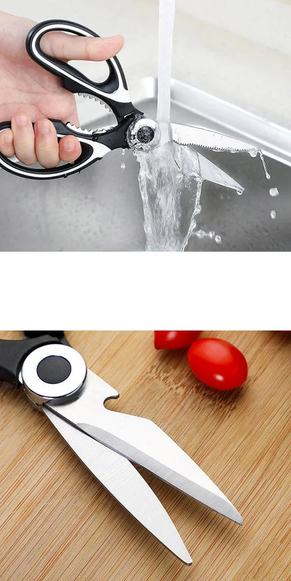 Heavy Duty Kitchen Scissors Multifunctional Dishwasher Safe Meat Poultry and General Purpose Scissors Stainless Steel Utility