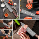 Damascus Chef's Knife Professional 67 Floors Vg-10 Japanese Kitchen Knife Chef's Meat Cleaver Knives For Kitchen  Wooden Handle