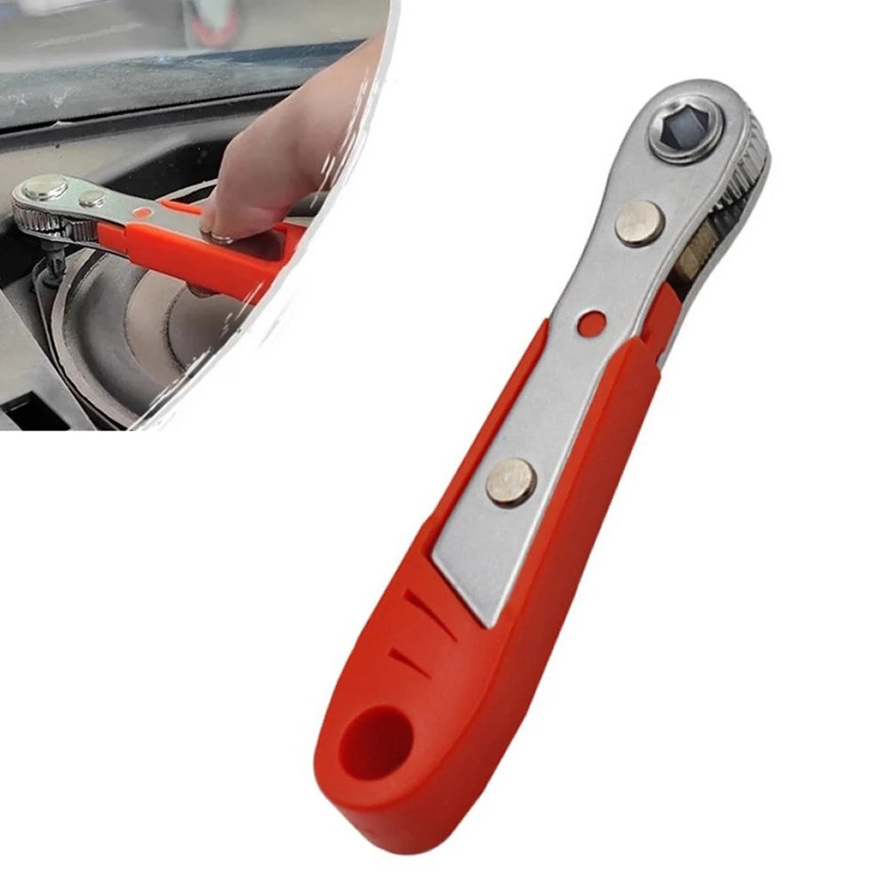 Corrosion-resistant Wrench Ratchet 6.35mm Hexagon Spanner Two-way 1/4 Inch Adjustment Quick Release Repair Tools