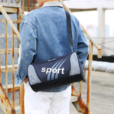 Mochila de hombro tipo bandolera Unisex para exteriores con capacidad para cinturón, bolso pequeño deportivo para acampar, correr, gimnasio, viaje, senderismo