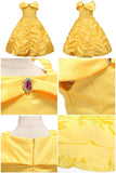 Girls Birthday Party Costumes Kids Belle Dress Up Beauty and The Beast Costume Princess Dress Baby Christmas Halloween Costume