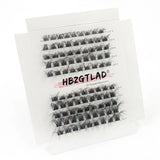 5D DIY Cluster Invisible Band Lashes Segmented Bundle Thick Eyelashes Extension Russian Volume Individual False Lashes Cilios