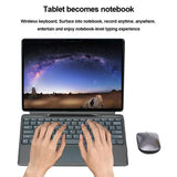 Bluetooth-compatible 5.0 Keyboard 3 Light Modes Gaming Keyboard 10m Operating Distance Magnetic Keyboard for Surface Pro8/X/Pro9