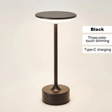 LED Table Lamp Touch Sensor Night Light USB Rechargeable Portable Bedroom Night Light Wireless Reading Lamp Restaurant Hotel Bar