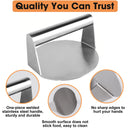 Aço inoxidável smash hambúrguer imprensa hambúrguer patins carne masher circular imprensa de carne molde para deli carnes acessórios de cozinha