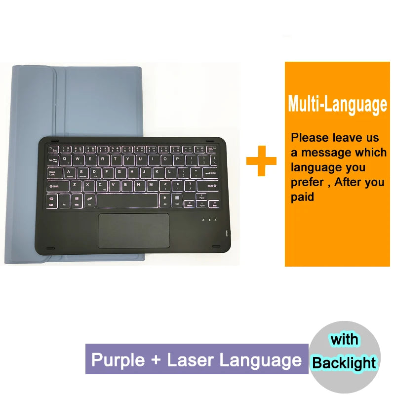 Bluetooth Keyboard Case For Xiaomi Pad 7 7 Pro 11.2 Trackpad Tablet Case Russian Arabic Hebrew Spanish Korean French Keyboard