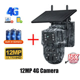 INQMEGA 5MP 4MP WIFI Wireless PTZ Solar Camera 4G SIM With Solar Panel Two Way Audio Security Protection CCTV Camera Battery Cam