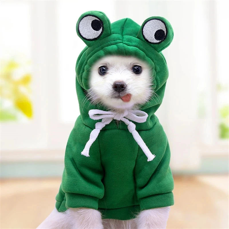 Cute Fruit Dog Clothes for Small Dogs Hoodies Warm Fleece Pet Clothing Puppy Cat Costume Coat for French Chihuahua Jacket Suit
