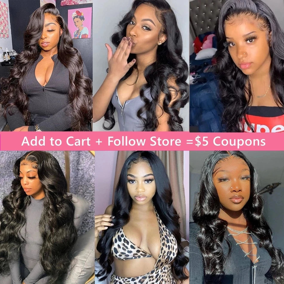 30 40 Inch 13x4 13x6 HD Body Wave Lace Front Wigs Pre-Plucked Loose Wave Lace Frontal Wig Water Wave Human Hair Wigs for Women