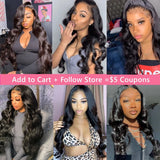 30 40 Inch 13x4 13x6 HD Body Wave Lace Front Wigs Pre-Plucked Loose Wave Lace Frontal Wig Water Wave Human Hair Wigs for Women