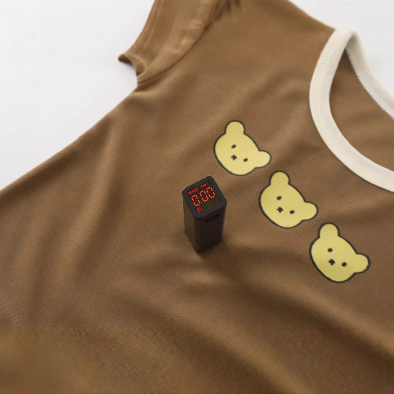 Summer Children Korean Style Clothing Set for Boys and Girls Short-sleeved Shorts Casual Sportswear Cute Bear 2Pcs