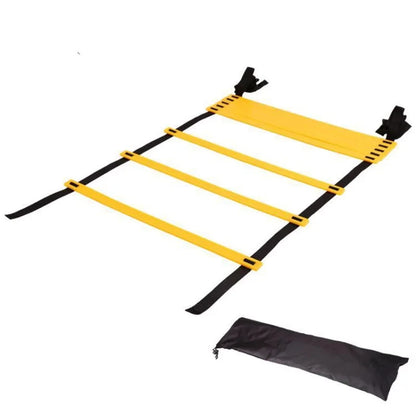 Agility Ladder Nylon Straps Soccer Football Speed Training Ladder Equipment Sports Fitness Running Warm-Up Training Ladder Tool