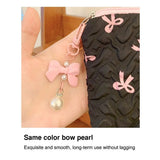 Cotton Makeup Bag for Women Quilted Travel Cosmetic Bag Girls' Make Up Organizer Portable Little Bow Makeup Pouch
