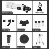 BORWOLF 40070 Professional High-definition Astronomical Telescope 333X To See The Moon and Stars Bird Watching Monocular