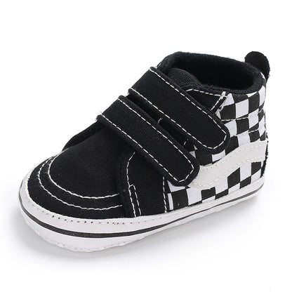 Newborn Baby Canvas Shoes Anti-slip Soft Baby Boy Girl Sneakers Casual Multi-Color Toddler First Walkers Crib Shoes