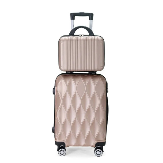 Luggage Set of 2 Pieces, Carry-On Luggage Bag 20inch Portable Small Suitcase Set 14inch Handbag Trolley Case with Universal Wheels Lightweight Travel Gift Code Lock Suitcase