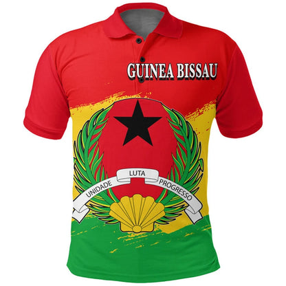 Polo azul de Guinea para hombre, emblema de GW, estampado 3D, estilo casual, manga corta, solapa holgada, verano 