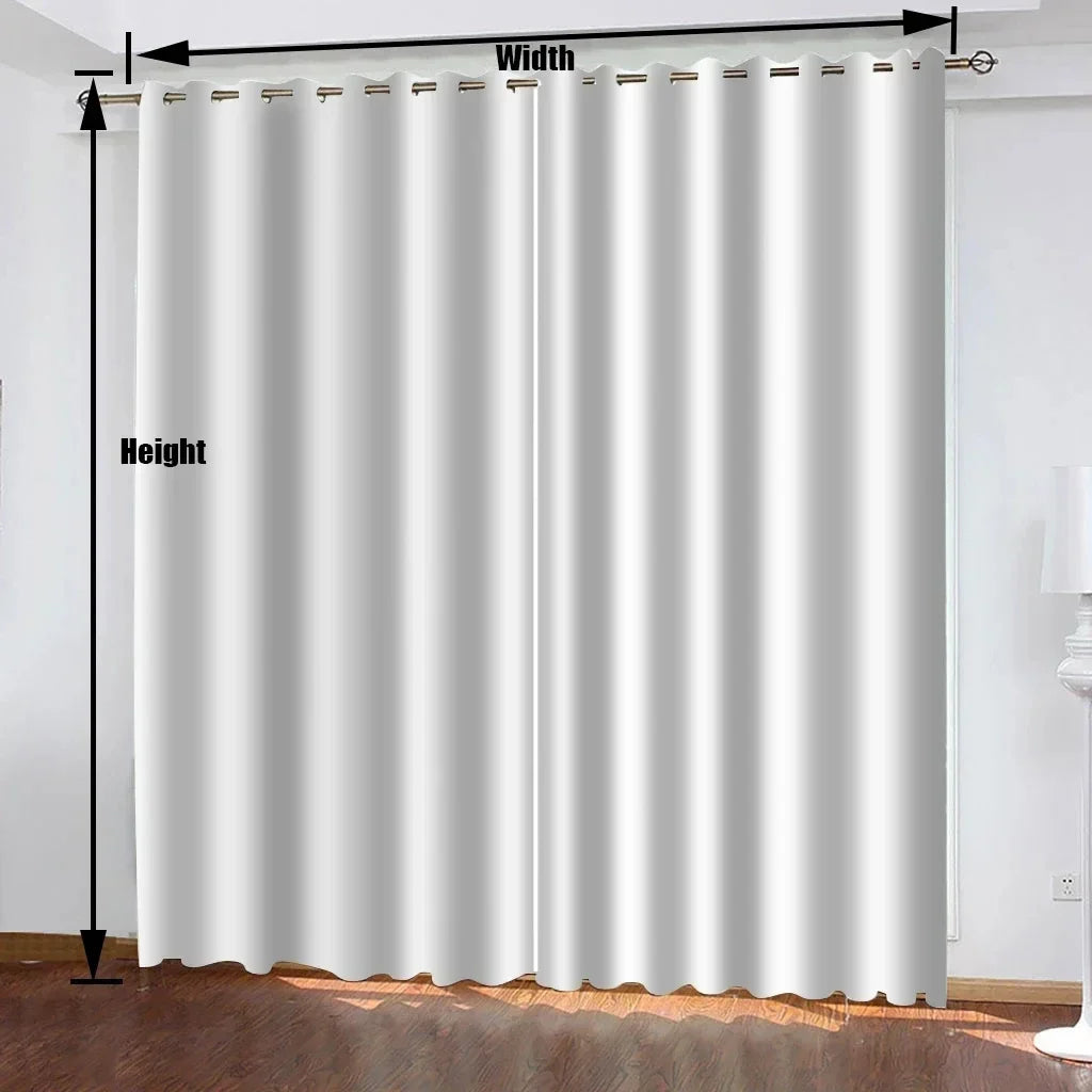 Princess Series Curtain Home Decor 1pc Bedroom Window Drapes for Living Room Balcony Screen Dustproof Cartoon Cute Perforated