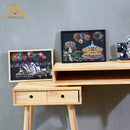 Scratch Art Paper Set 2 Sheets World Landmark Night Scene with Stylus DIY Crafts Stress Relief Creative Painting Adult Kids Gift