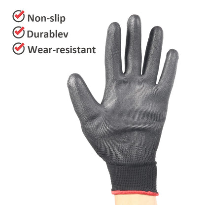 12-36 pairs of nitrile safety coated work gloves, PU gloves and palm coated mechanical work gloves, obtained CE EN388