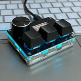 O3C SayoDevice OSU O3C Rapid Trigger Hall Switches Magnetic Pink Switches Keyboard With Knob Screen Copy Paste Shotcut