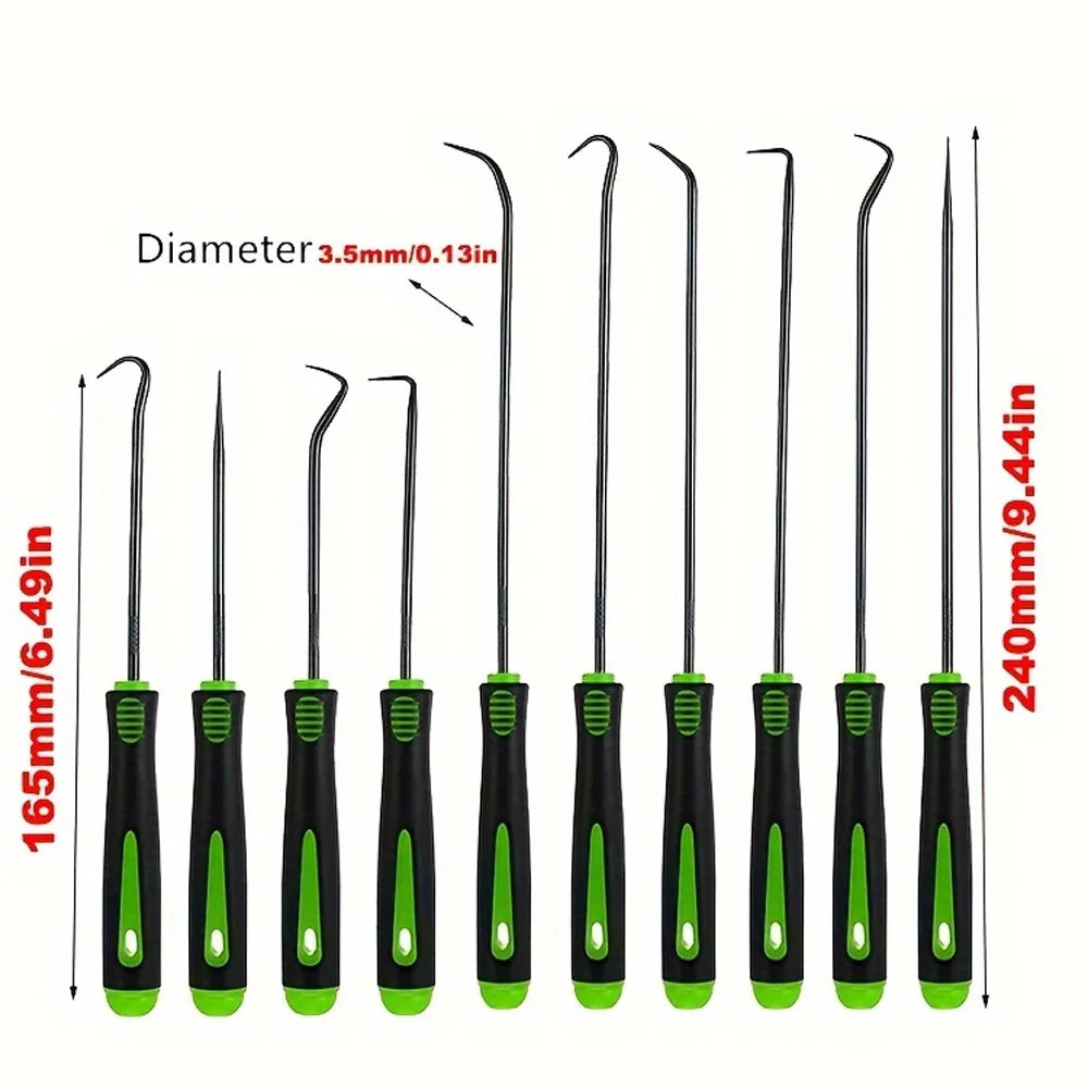 10/4Pcs Precision Pick and Hook Set, Car Auto Oil Seal/O-Ring Seal Gasket Pick Mini Precision Hooks Professional Puller Remover