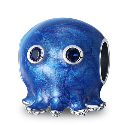 Ocean Series - Original Genuine 925 Sterling Silver Turtle Crab Mermaid Charm Beads Suitable for 3mm Bracelet DIY Making Pendant