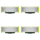 Shaver Replacement Blades ＆ Nose Hair Trimmer Replacement Heads for Philips OneBlade One Blade Pro Hybrid Electric Shaver Blades