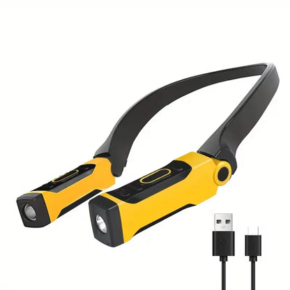 Paquete de 2 luces LED de lectura recargables para el cuello, dos niveles de brillo para leer, tejer, acampar y reparar. Luz de trabajo LED.