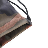 Outdoor Unisex Riding Gym Shoes Clothes Storage Travel Camouflage Drawstring Bag Oxford Bag Backpack Portable Sports Bag