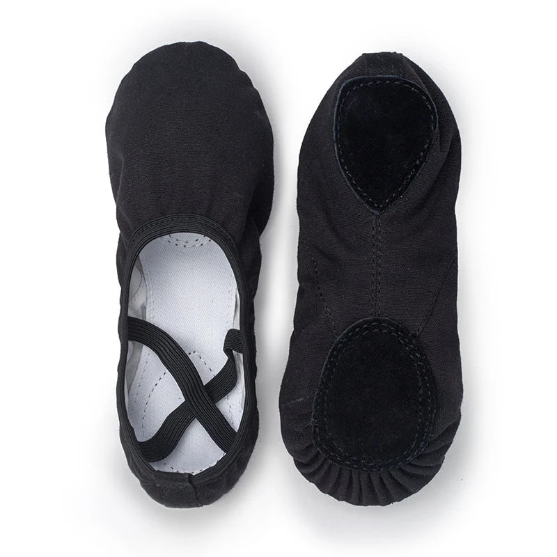 Women Ballet Shoes Girls Dance Slippers Sole Divided Gymnastics Yoga Dance Shoes Canvas Children Adult Ballerina Shoes