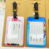 Let's Travel Luggage Label Men Travel Luggage Tag Boys Suitcase ID Address Holder Baggage Boarding Portable Suitcase Ticket
