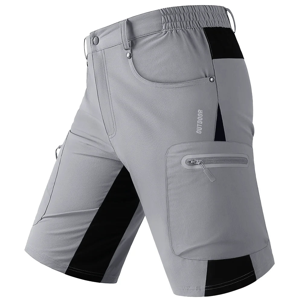 TACVASEN Quick Dry Cargo Shorts Mens Lightweight Work Cargo Shorts Multi Pockets Waterproof Outdoor Hiking Fishing Shorts Male