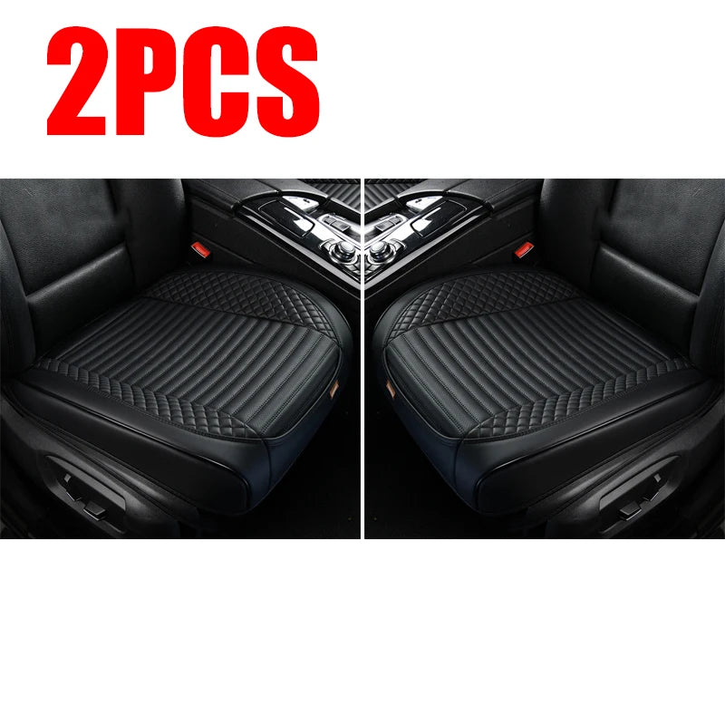 SEAMETAL Full-Wrapped Car Seat Cover Breathable Hole PU Car Front Seat Cushion Universal Anti Slip Auto Chair Protector Cover