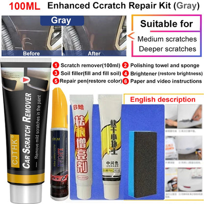 Car Scratch Remover Car Polishing Paste With Sponge Car Body Paint Care Remove Scratch Repair Broken Paint Smooth Car Body