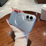 For Magsafe Silicone Matte Bumper Case For iPhone 16E 16 15 14 13 12 11 Pro X XS XR Max 8 7 Plus SE Magnetic Lens Protect Cover