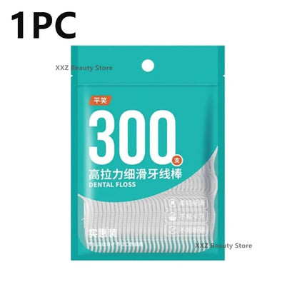 Bolsa de 1/2/5 Hilo Dental Desechable Palillos de Hilo Dental Limpieza Interdental Cepillo Interdental Palillos de Hilo Dental Cuidado Bucal