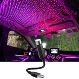 Car Roof Room Ceiling Decor Plug and Play Car Romantic LED Starry Sky Night Light 5V USB Powered Galaxy Star Projector Lamp