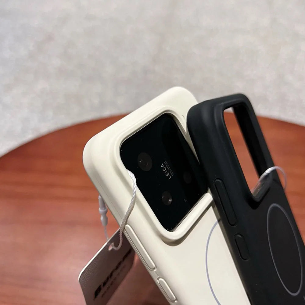Colorful Liquid Silicone For Magsafe Wireless Charger Magnetic Case for Xiaomi 15 14 Pro 15 Pro Shockproof Soft Cover
