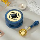 Sealing Wax 1 Set of Spoon Sealing Wax Furnace Stove Pot Seal Decorative Craft Gift Solid Wood Wax Stamp Craft Supplie SB002